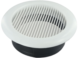 Grelha De Ventilação Circular 200 Para Interiores - Montagem Na Parede Ou No Teto