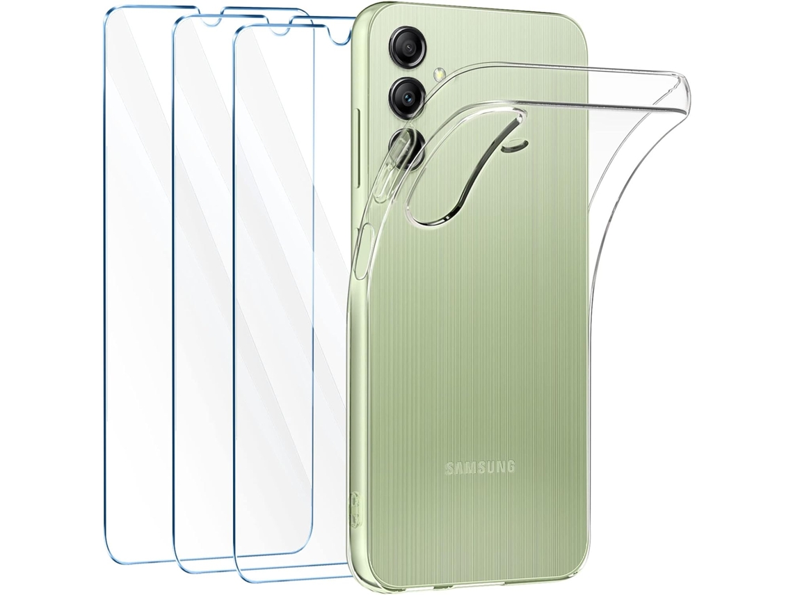 Capa Vidros Temperados Flexível Para Samsung Galaxy A14 Hongwe. Anti-choque Transparente