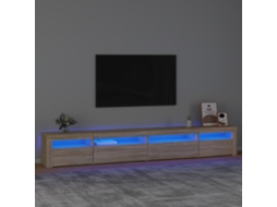 Vidaxl Móvel de Tv com Luzes Led 270x35x40 Cm Carvalho Sonoma