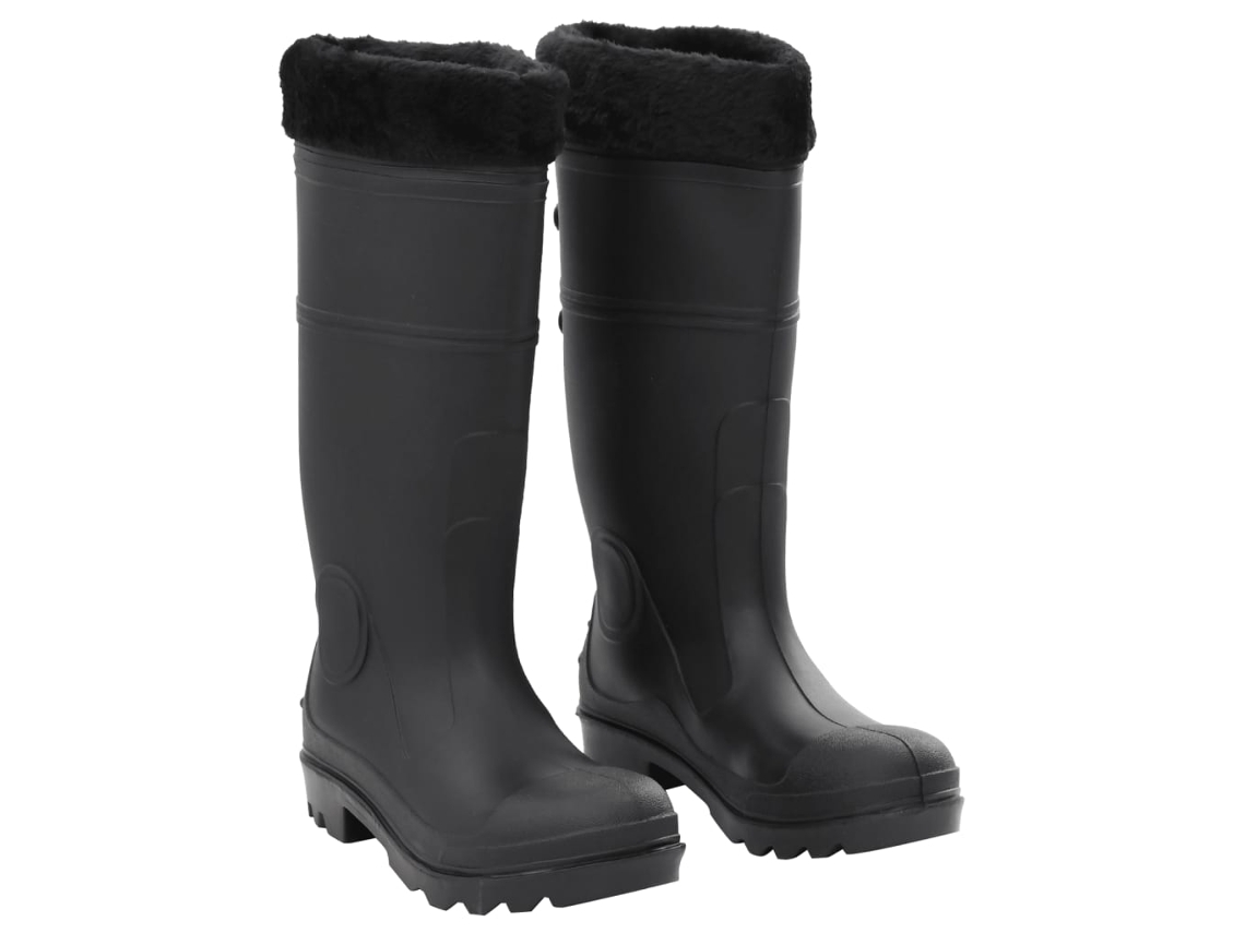 Galochas VIDAXL Preto PVC