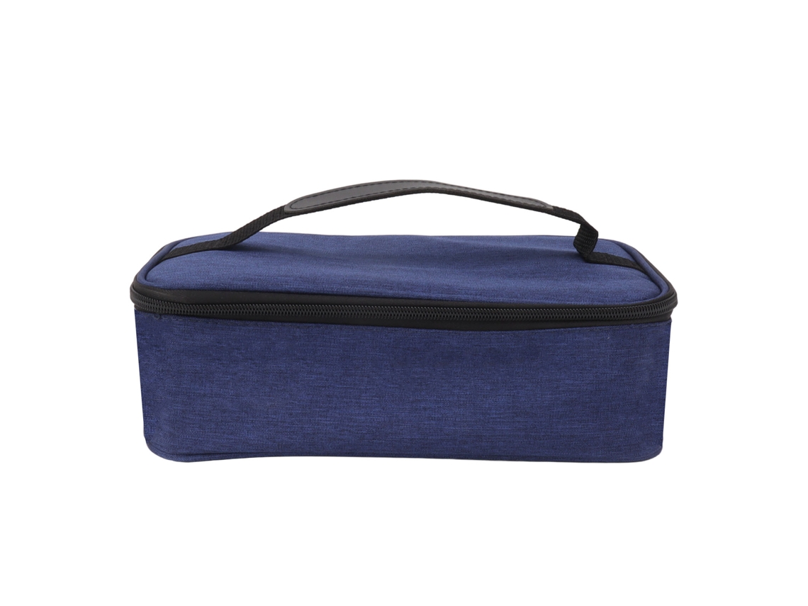 Saco de Lanche Isolado 3.2l Impermeável Oxford com Alça Macia para Escola e Escritório