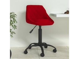 Vidaxl Cadeira De Jantar Veludo Vermelho Tinto