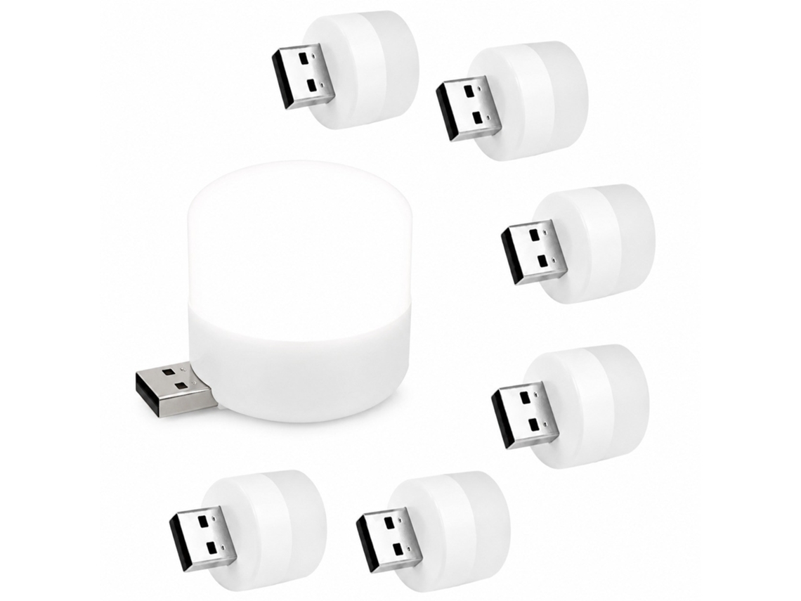 Luz Noturna Usb, Branca, Mini Lâmpada Led Plugável Para Quarto, Banheiro, Corredor, Cozinha