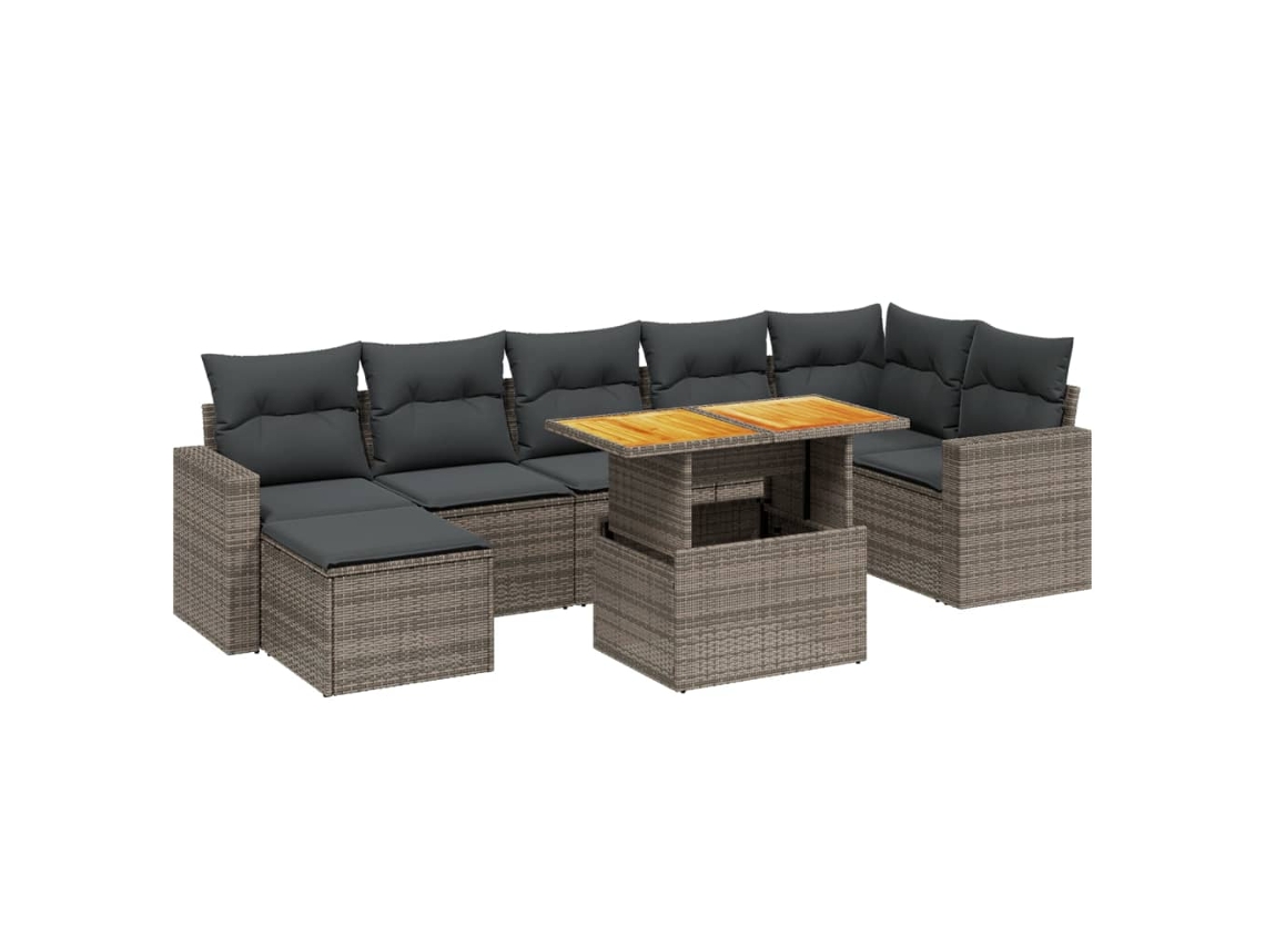 Garden Sofa Set, Garden Sofa Sets Vidaxl Cinzeto Rattan / Vime (n/a)