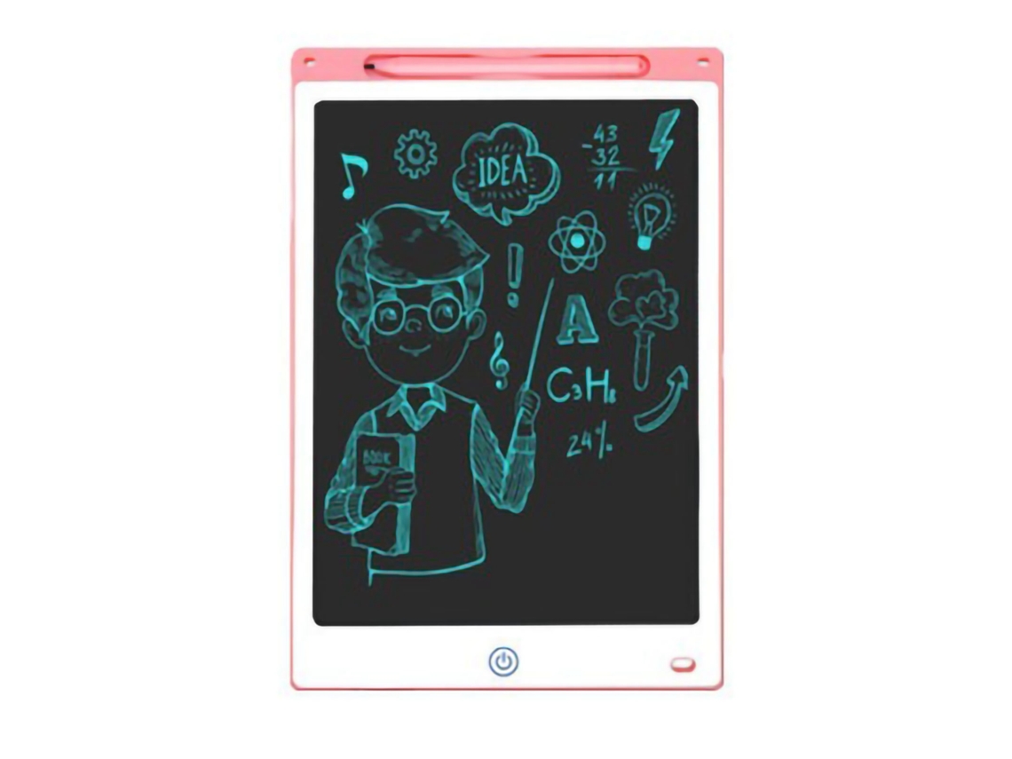 Walshlxq tableta Lcd para Crianças Tableta Eletrônica de Desenho Quadro Portátil Brinquedo Educativo de Aprendizagem Cor Rosa Escrita À Mão