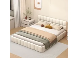 Cama Estofada Bubble 160 X 200 Cm com Cabeceira Estofada | INONEFT