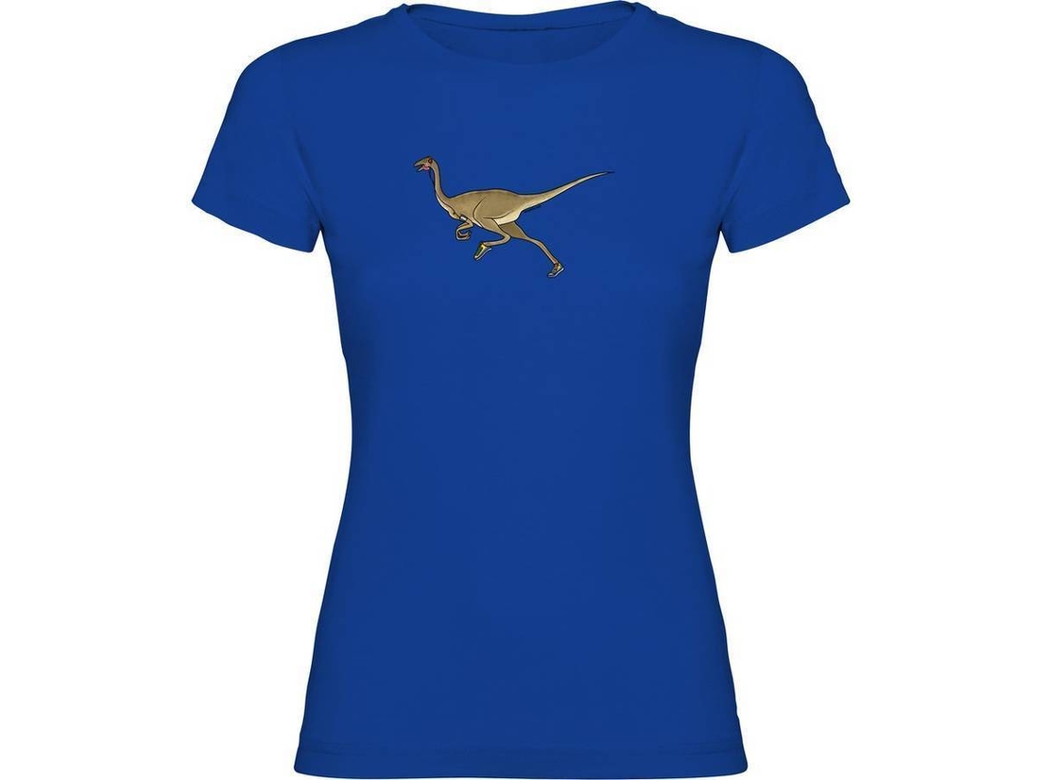 T-shirt para Mulher KRUSKIS Dino Run Branco para Corrida (L)