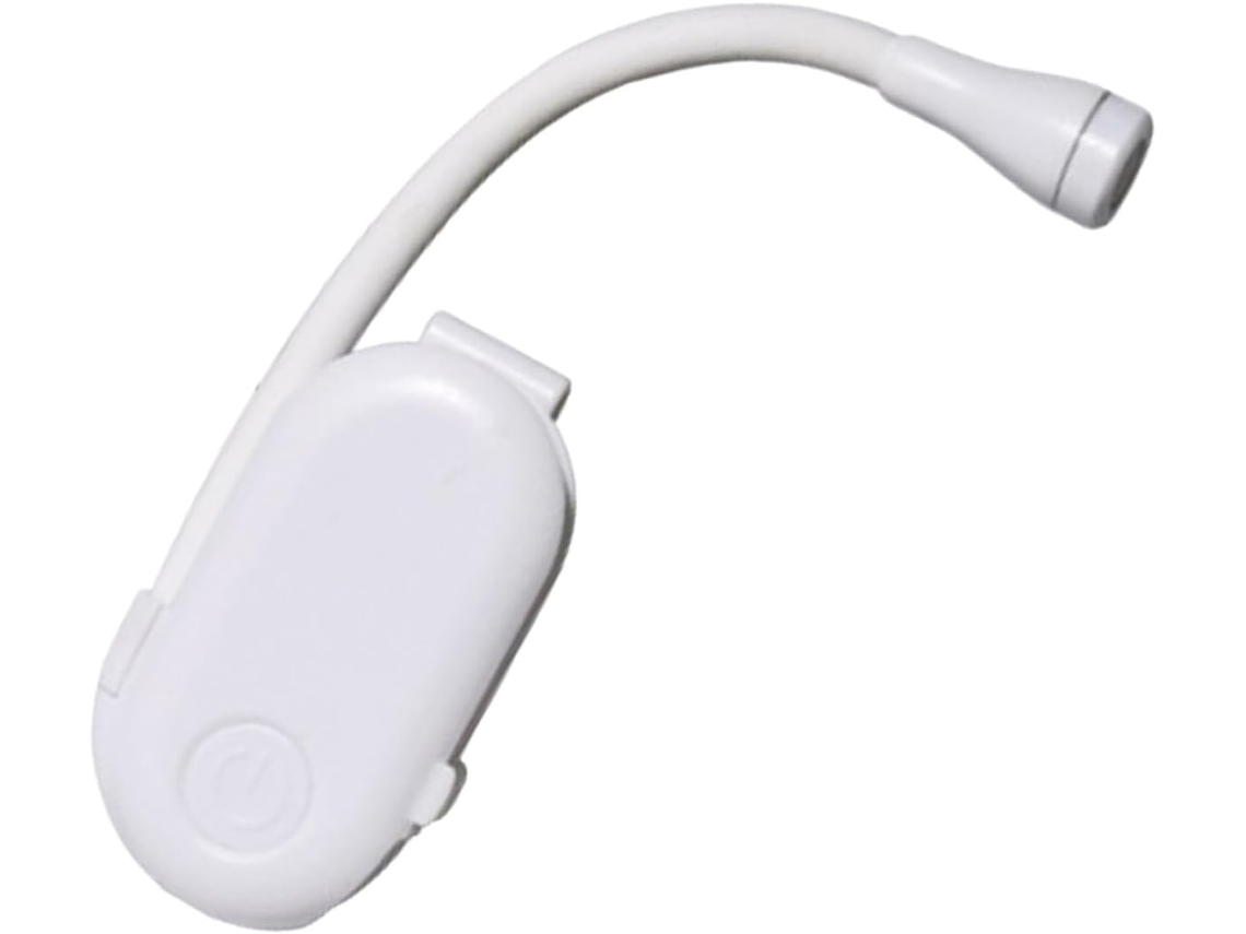 Luminária De Leitura Recarregável Via Usb Para Meninos E Meninas, Luz Led Branca, Feita De Plástico Resistente, Com