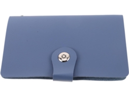 Pasta organizadora de dinheiro Magiclulu azul para notas, recipiente portátil para dinheiro com vários compartimentos.