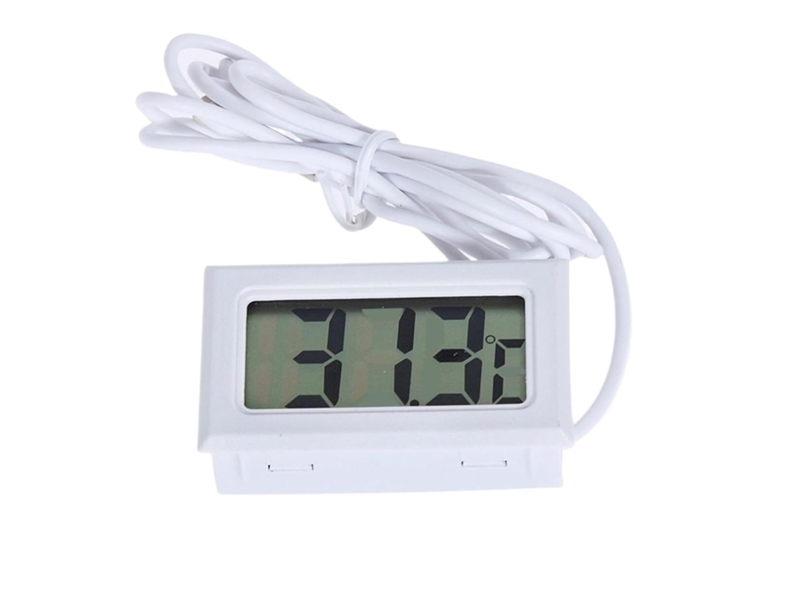 Termômetro para Eau Mini Et Hygromètre Numérique Lcd com Cabo de 1 M, Capteur Étanche Aquarium SFUSHOS