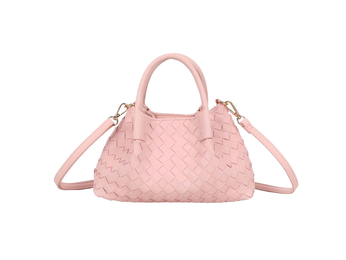 Bolsa De Mão Para Mulher Trançada Com Alças Rígidas E Alça Removível