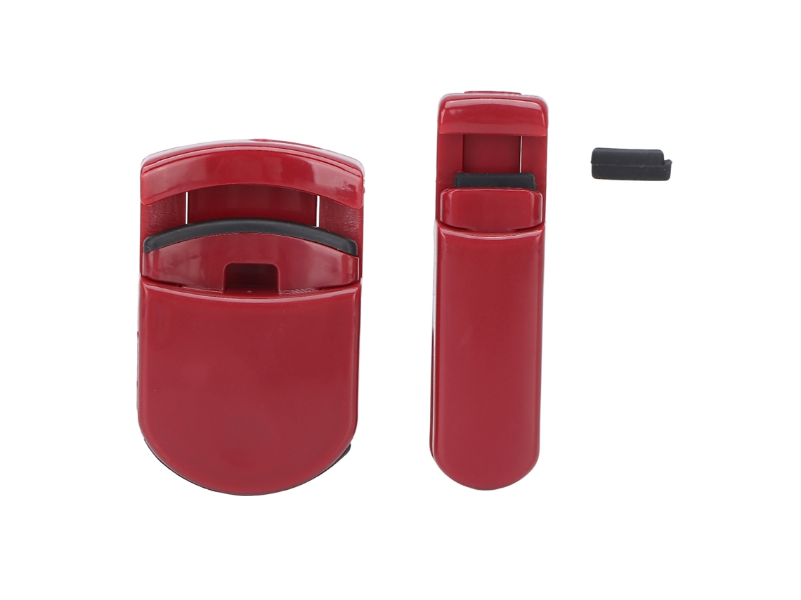 2pcs Conjunto De Cilios Cute Curler Portátil Ângulo Largo Duradouro Ferramenta De Curl De Cílio Vermelho