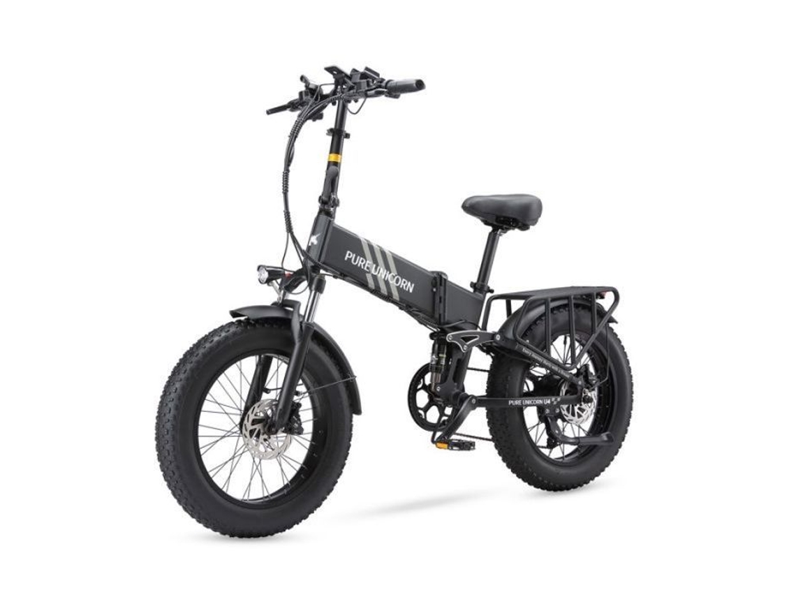 Bicicleta Elétrica - Pure Unicorn - U4 - Motor 1000w - Bateria 48v 15ah - Pneus 20x4.0 Fat