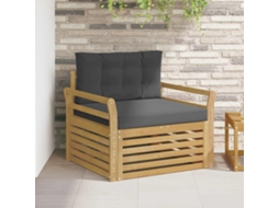 Vidaxl Sofá Exterior Poliéster Branco