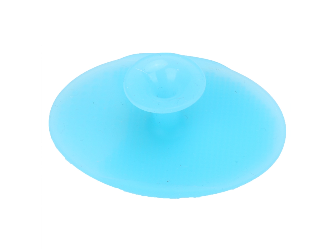Pincel De Banho Silicone Para Bebê Macio Escova Facial Exfoliador Cabeça Azul