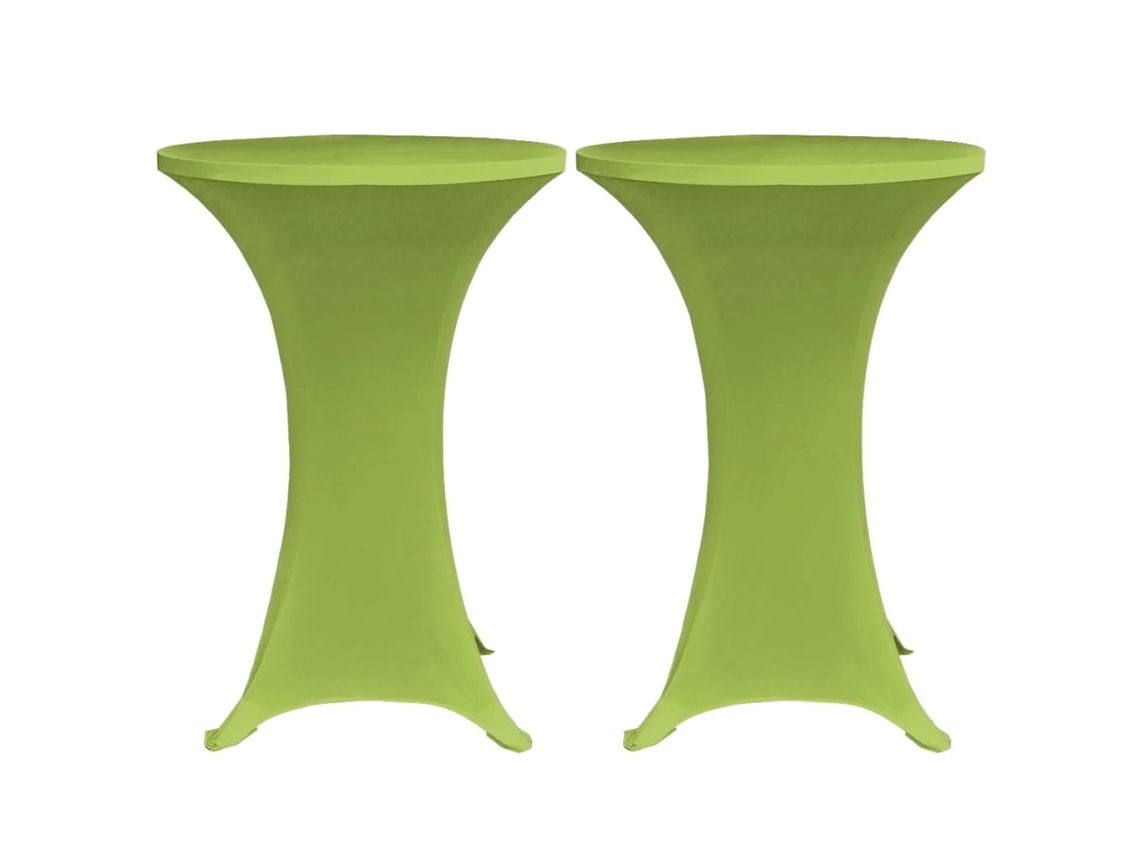 Maison Exclusive - Capa Extensível Para Mesa 2 Pcs 70 Cm Verde
