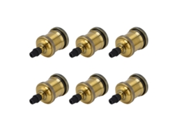 Conjunto de 6 Soquetes Metálicos E26 E27 com Rosca CHABERLU