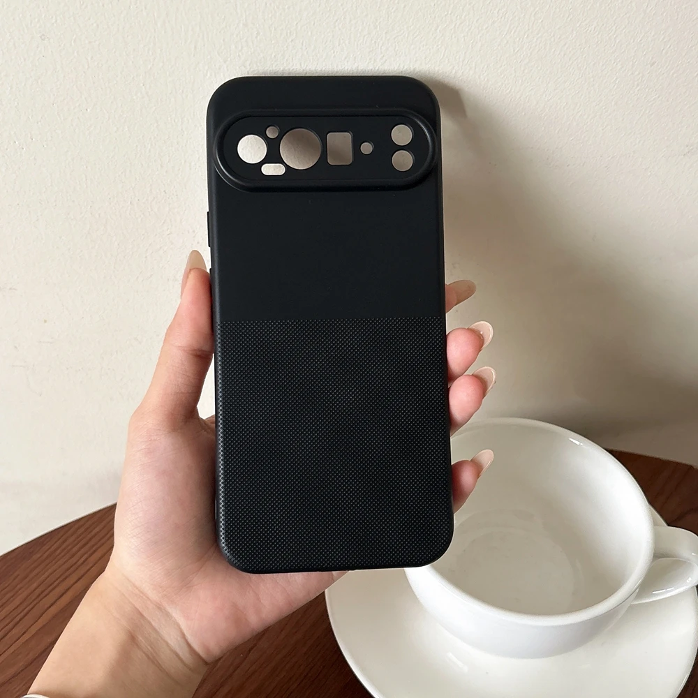 Capa Ultrafina Fosca Em Tpu Para Celular (google Pixel 7 Preto), Resistente A Impactos.