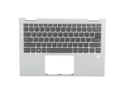 Teclado Com Touchpad E Iluminação Prateada, Substituição Para Lenovo Yoga 720-13ikb.