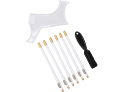 Kit SFUSHOS para estilizar barba, lápis e pente, ferramenta masculina