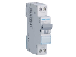 Interruptor magnetotérmico automático HAGER Mlu516 1Pn 16A Curva C