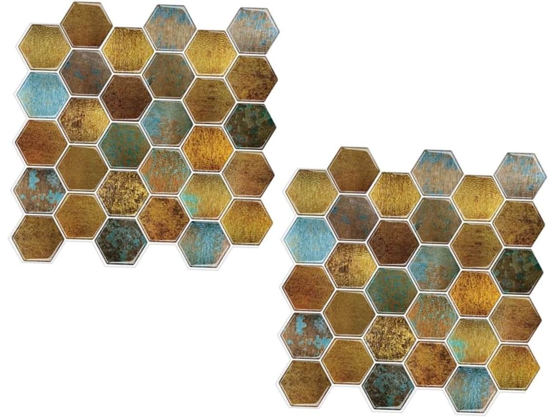 Conjunto De 2 Adesivos De Parede Para Backsplash De Banheiro