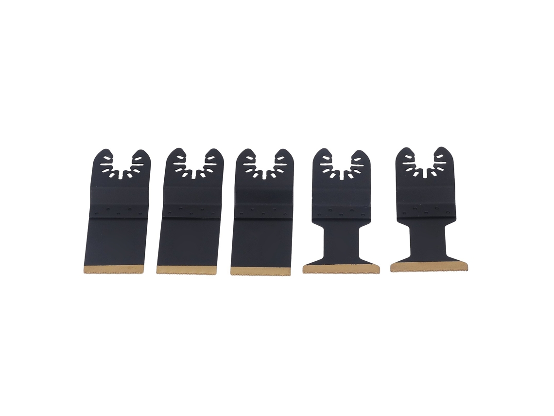 Conjunto De 5 Lâminas Oscilantes Laxiscreed Em Titânio Para Corte De Metal E Uso Profissional