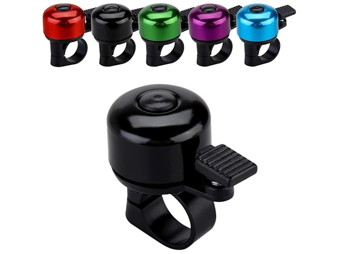 Campainha de bicicleta AQUAFORGE, preta, som alto, segurança para MTB, estrada, scooter e uso adulto
