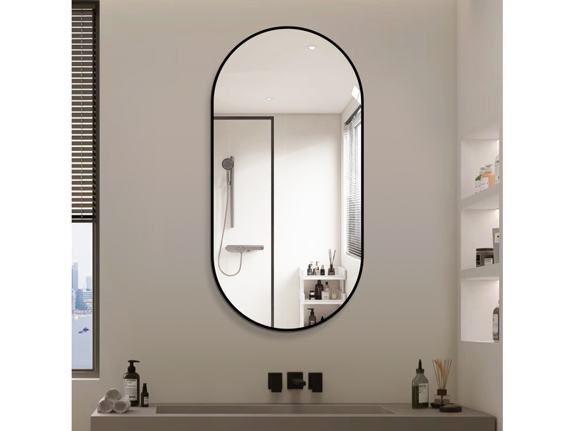 Mesa Organizadora Multifuncional: Estrutura Preta de Metal e Tampo Madeira, 120x40x85,5cm SUNJOY