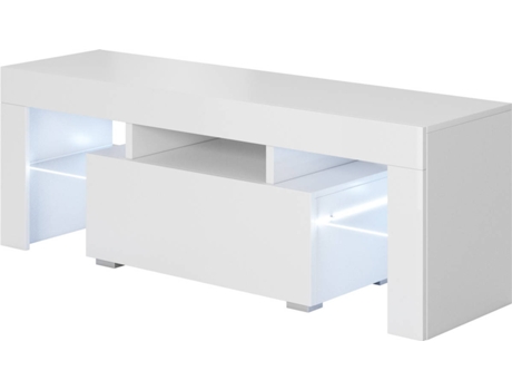 Móvel de TV MÓVEIS BONITOS Elio (160 x 35 x 53 cm - Melamina - Branco)