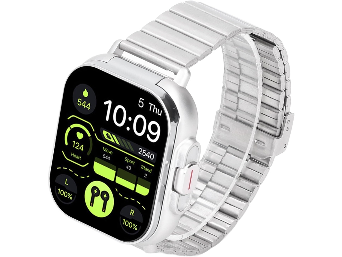 Smartwatch, Fones De Ouvido Bluetooth, Tela 2,01 Polegadas (aço)