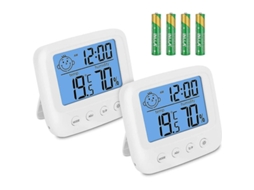 KOFIHETY Termômetro Higrômetro Digital Para Casa, Casa E Ambiente Mais Saudáveis, Tamanho Mini Com Números Grandes, Monitor De Temperatura E Umidade, Alta Prec
