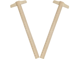 Réguas Em T De Madeira Quadradas De 60 Cm (2 X 24 Polegadas) Para
