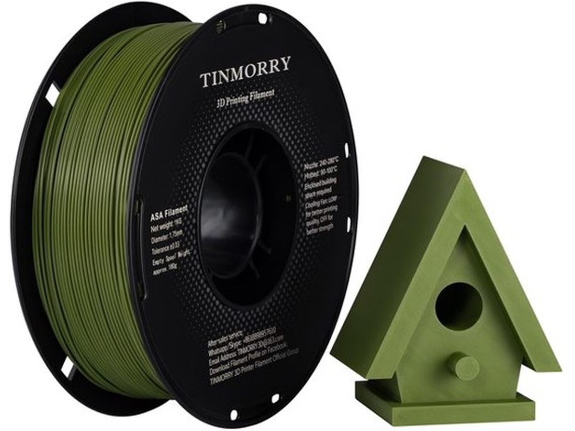 Escolha- Fio De Impressão 3d 1,75mm - Resistente A Uv E Altas Temperaturas - Durável E Resistente - Apropriado Para Aplicativos Ao Ar Livre - Bobina D