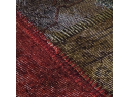 vidaXL Tapete lavável antiderrapante φ120 cm patchwork multicor