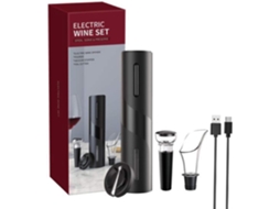 Abridor De Garrafas Elétrico Com Cabo De Carregamento Usb, Cortador De Lacre, Para Vinho.
