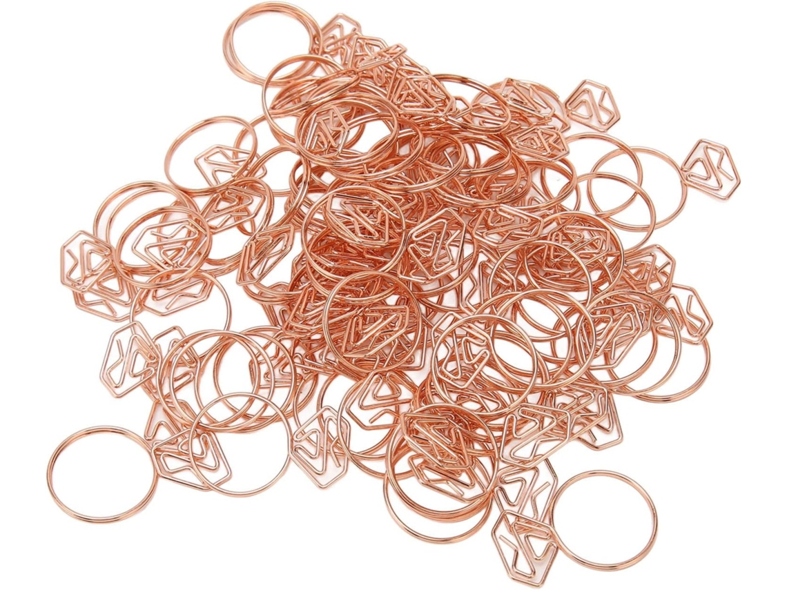 Conjunto De 80 Clips De Papel Multifuncionais Em Formato De Anel Para Organização No Escritório E Na Gokoco