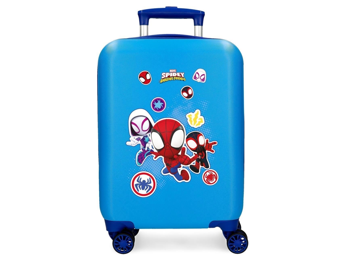 Marvel Mala De Cabine Abs Rígida Go Webs Go Spidey Azul