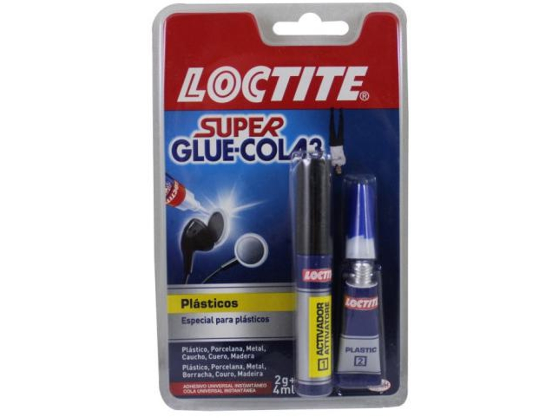 Supercola 3  para Plásticos  2g + 4ml Loctite