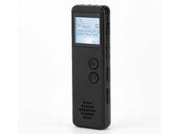 Gravador Ativado Por Voz Digital, Reprodutor De Mp3 Com Redução De Ruído, Bateria De 10 Horas 8 Gb Yizhood (preto)