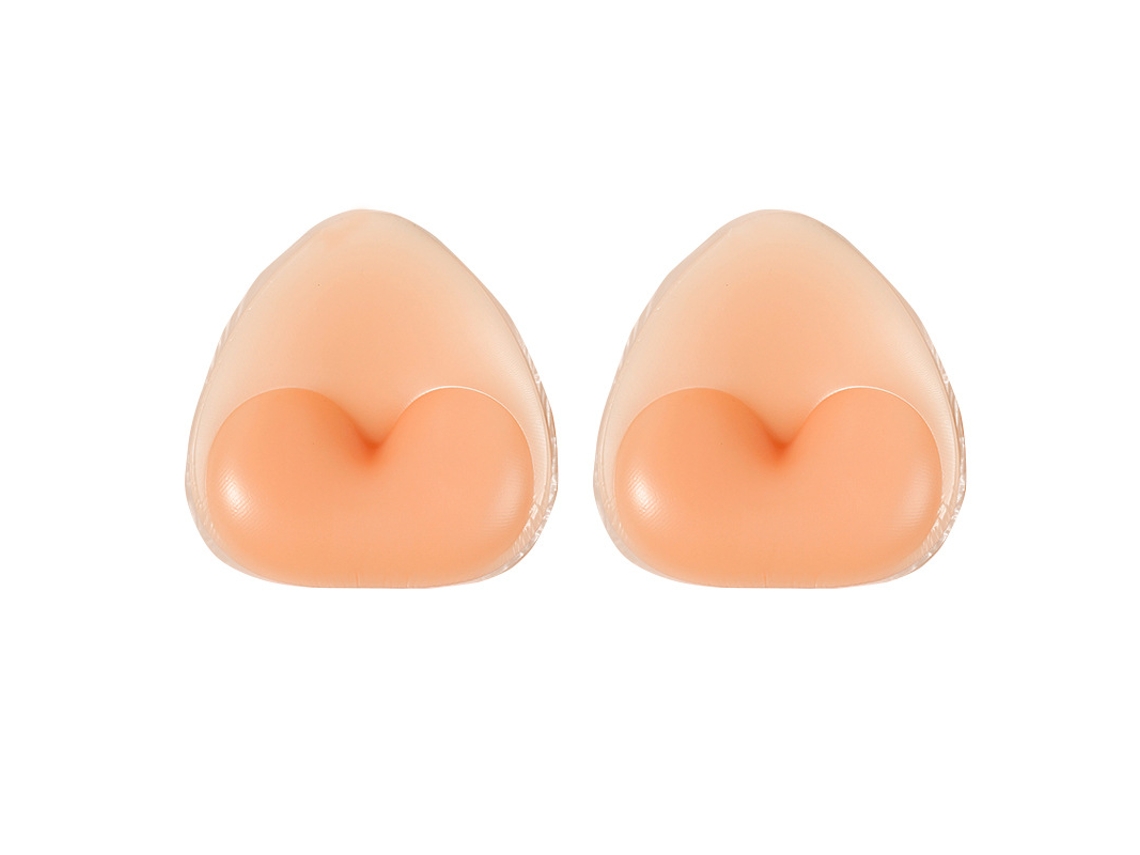 Pad Push Up Sutiã De Silicone Triângulo Esportes Acolchoamento Sem Alças Roupa De Banho Plus Size Lingerie*