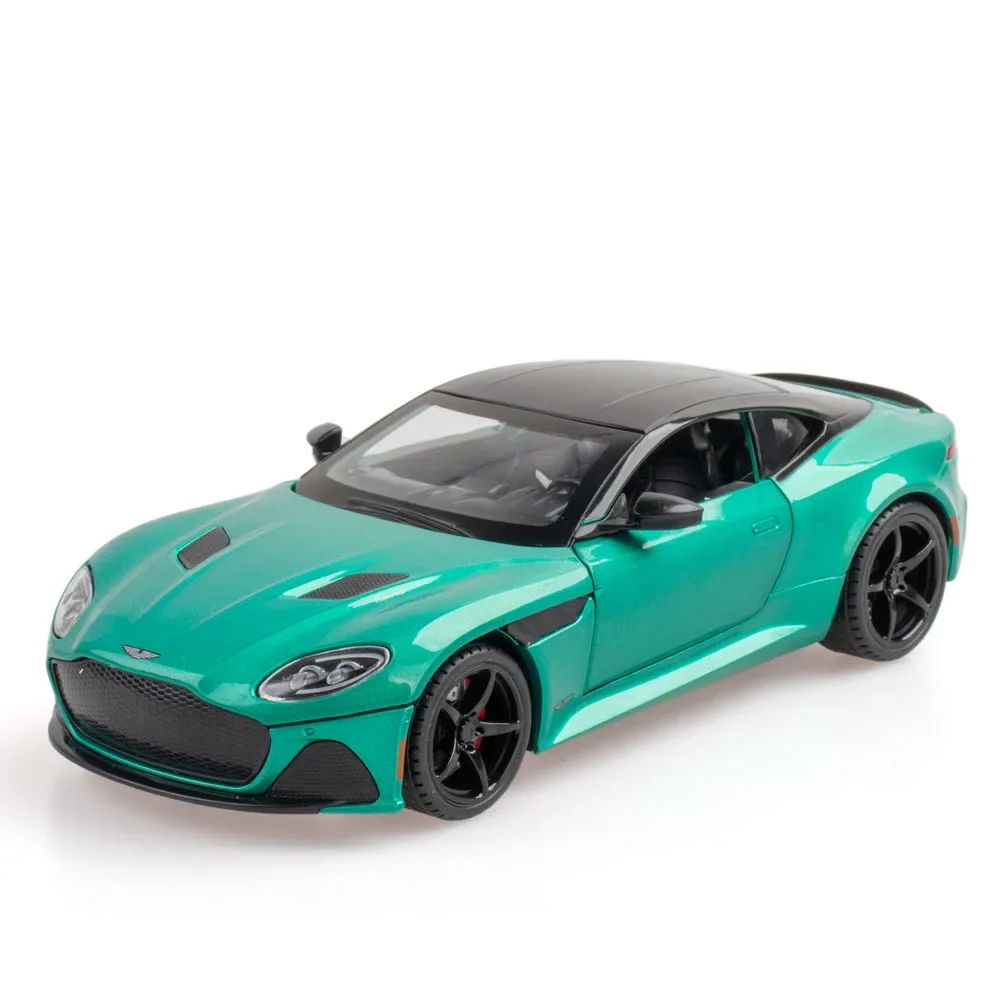 (verde) Miniatura De Carro Em Escala 1:22, Com Quatro Portas Que Abrem, Pneus De Borracha E Funções De Som E Luz.