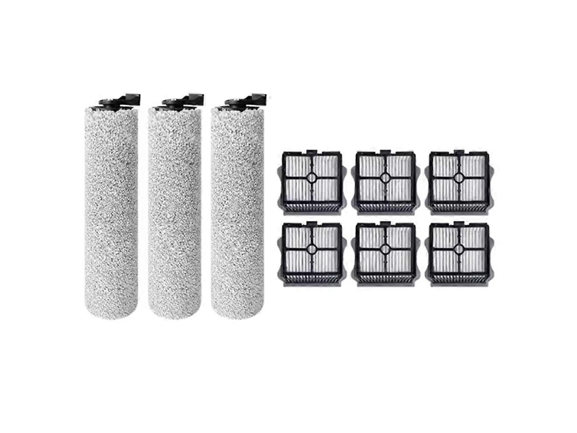 Conjunto De 9 Peças Para Lavadora De Pisos Sem Fio Ifloor 3 Floor One S3, Incluindo Escova Rotativa, Filtro E Escova De Rolo.