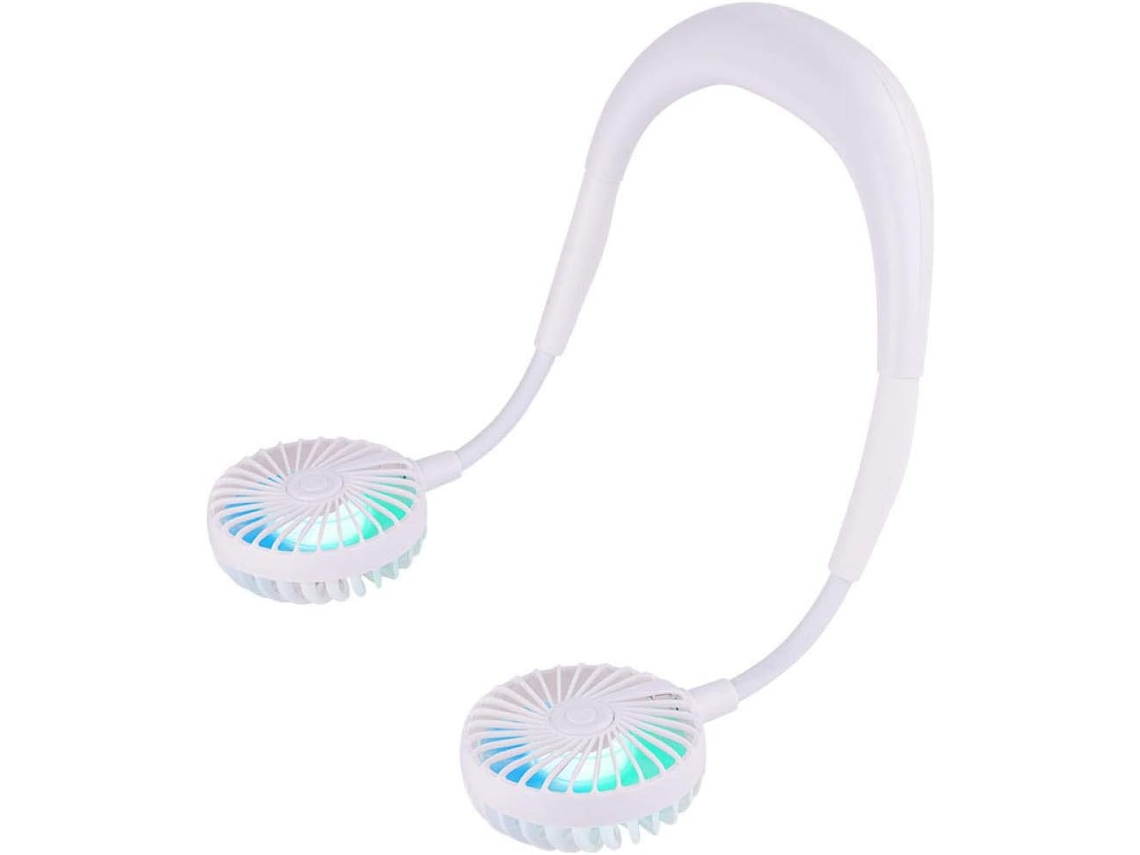 Mini ventilador portátil de pescoço com faixa e bateria recarregável S/MARCA