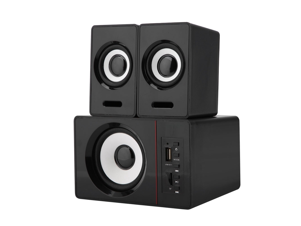 Colunas De Mesa (bluetooth, Suporte A Cartão Tf)