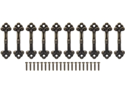 Conjunto De 10 Puxadores Vintage Para Gavetas, Em Liga De Zinco Com Acabamento Bronze Antigo, Ideais Para Caixas De