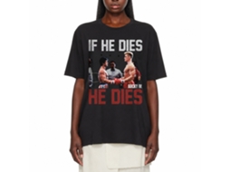 Rockinstone Rocky Movie If He Dies Black Adult T-shirt Size:xxxl