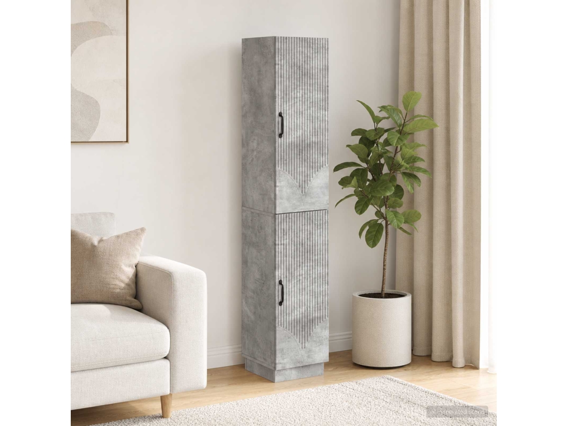 Vidaxl Conjunto De Gabinete 2 Unid. Cinzento Cimento