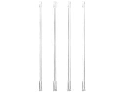 Conjunto De 4 Varões De Fibra De Vidro Para Persianas Verticais Com Gancho