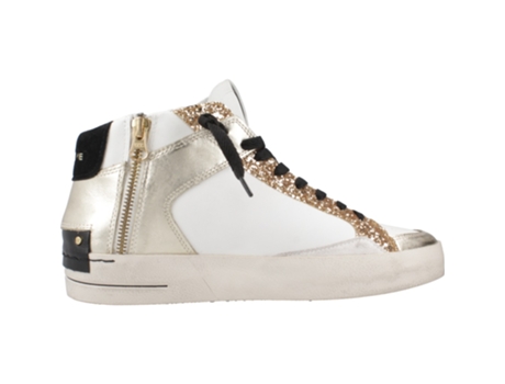 Sapatos de Mulher CRIME LONDON Deluxe Mid Tecido Branco (38)
